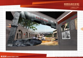 雕塑 纪念馆  室内  抗战
