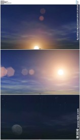 时间流逝斗转星移白天到晚上