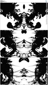 图案水墨散开消失