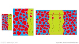 心形 小碎花  花布