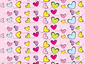 心形 小碎花  花布