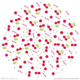 AI可爱浴帽印花矢量图