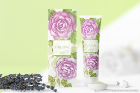 玫瑰护肤品包装（平面+效果）