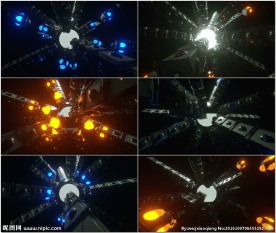 旋转动感灯箱特效VJ背景二