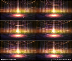 2K绚丽光效舞台背景动态视频