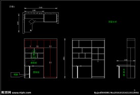 最新转角书桌带衣柜设计