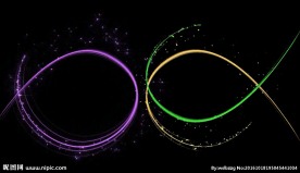 飞舞的抽象光带