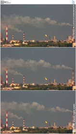 城市烟囱冒烟