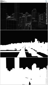 城市建筑线条穿梭