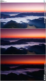 梦幻山谷云海夕阳