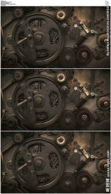 旋转的复古齿轮