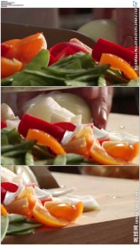 厨师切菜切洋葱