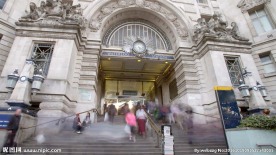 滑铁卢站高峰期间隔拍摄