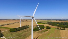 旋转镜头-风力涡轮机