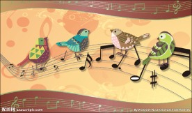 五线谱上的鸟儿