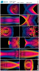 动感渐变线条空间交汇背景视频