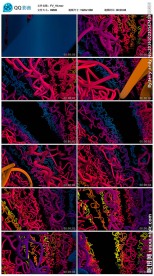 动感渐变线条空间交汇背景视频