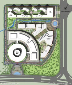 城市综合体规划总图