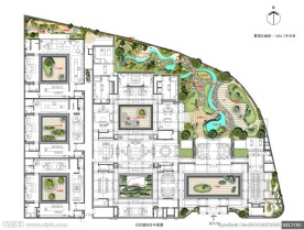 私人日式庭院平面图