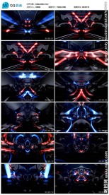 三维虚拟机械场景创意光晕场景