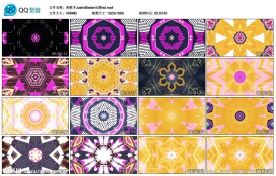 彩色万花筒舞台演出LED背景