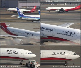 上海航空飞机降落机场维护