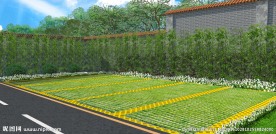 生态停车场效果图