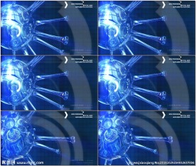 病毒细胞科技动态背景