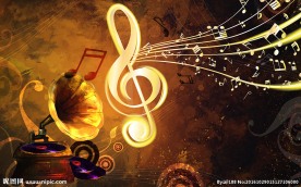 古典音乐音符背景墙