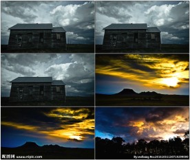 壮观风暴云自然美景