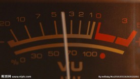 音量电平特写镜头