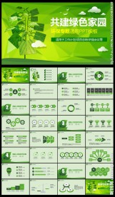 低碳环保节能绿色PPT模板