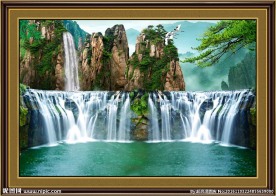风景画 流水