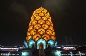 宝林禅寺观音阁夜景