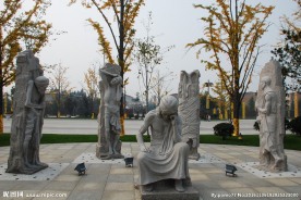 法门寺释迦牟尼出游感悟雕塑