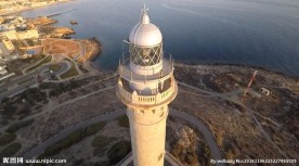 航拍镜头中的海岸