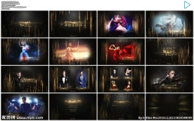 金色粒子年会颁奖人物介绍图文展