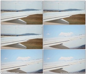 飞机起飞时的机翼