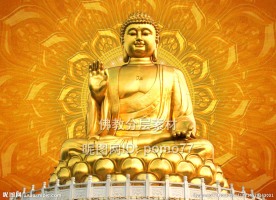 华岩寺释迦牟尼大佛莲花背景图