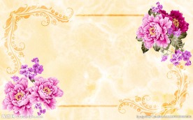 欧式花朵花纹背景墙