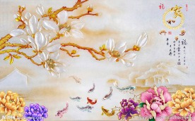 家和万事兴中式背景墙