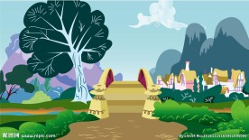 矢量卡通风景