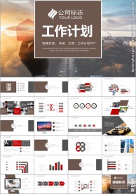 2017商务大气工作总结PPT