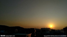 日落与月落光影 延时摄影