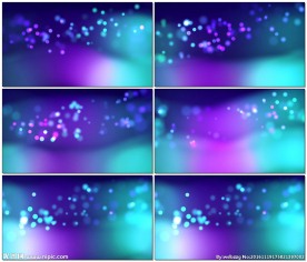 4K彩色粒子飘飞动态背景视频