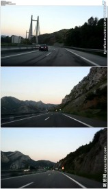 开车穿梭隧道和大桥