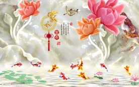 家和富贵玉雕背景墙