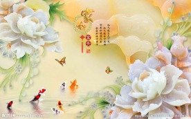 家和富贵玉雕背景墙