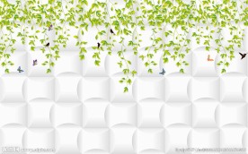 藤蔓现代背景墙