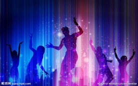 炫彩舞蹈KTV背景墙